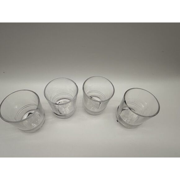 set of 4 7.5 double banded glasses - Picture 2 of 3